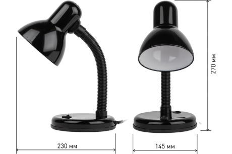 Купить Настольная лампа "Эра" N-120-E27-40W-BK черная С0041453 фото №6